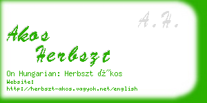 akos herbszt business card